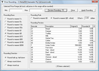Price Rounding Screen